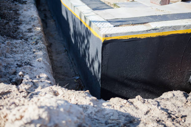 Residential Wet Basement Repair installation at a Springport, MI home by SJ Waterproofing Pros